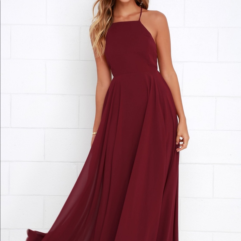 Wine Maxi Dress NWOT
